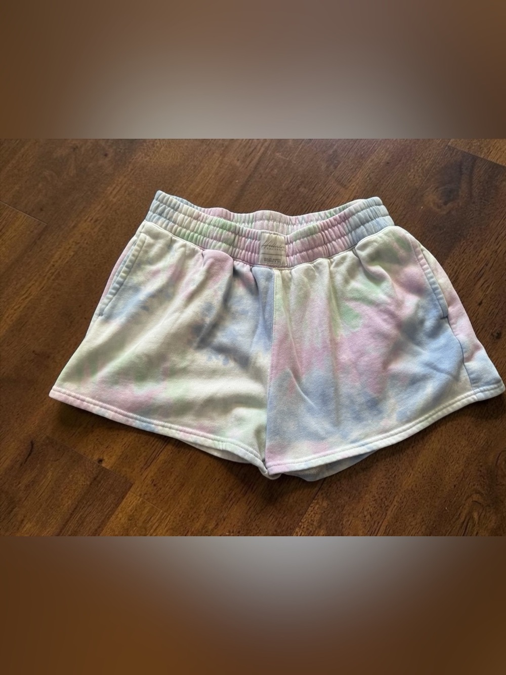 Hollister Ultra High Rise Sweat Shorts Womens XL Pastel Tie Dye